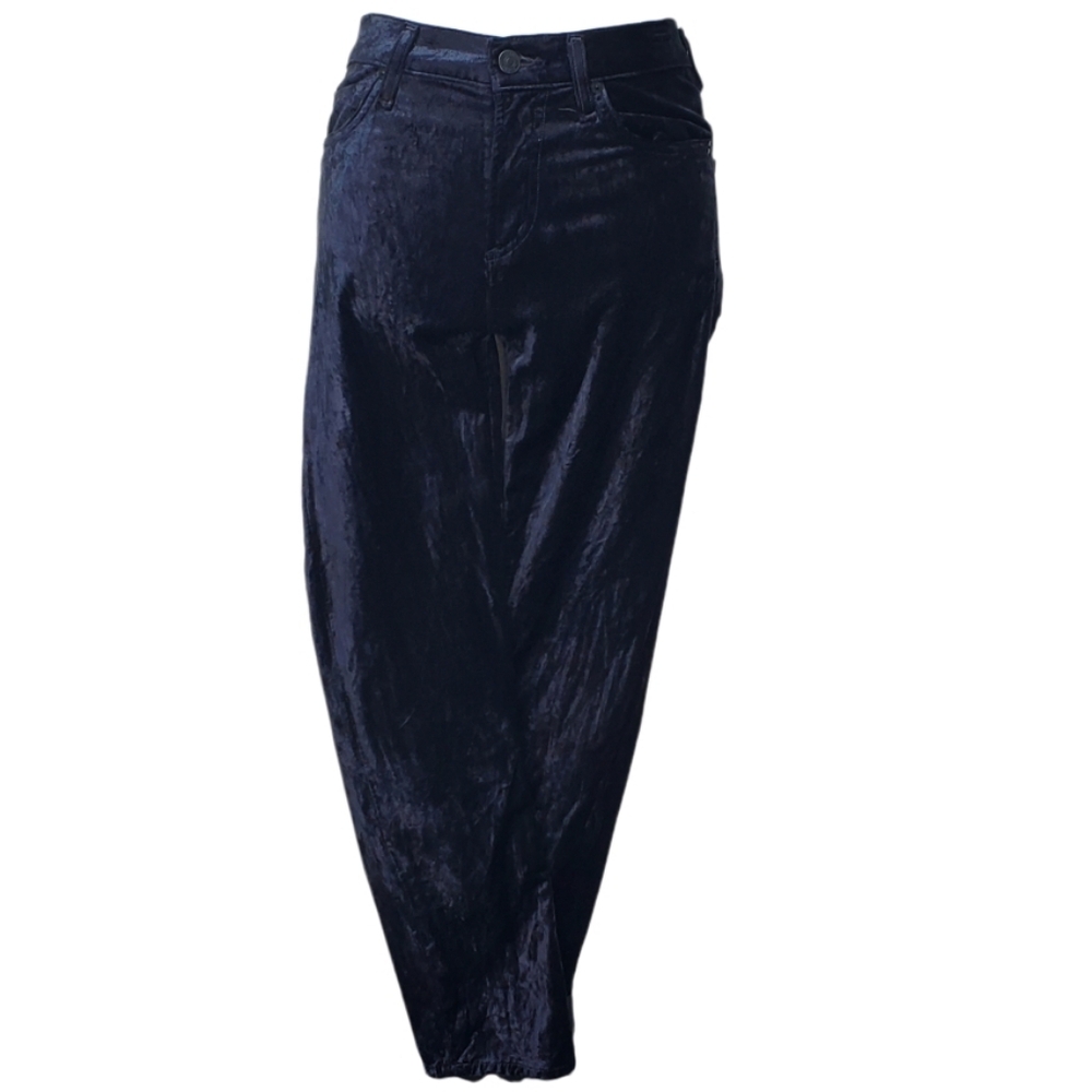 Citizens of Humanity Black Velvet Harlow Ankle Highrise Slim Size 26